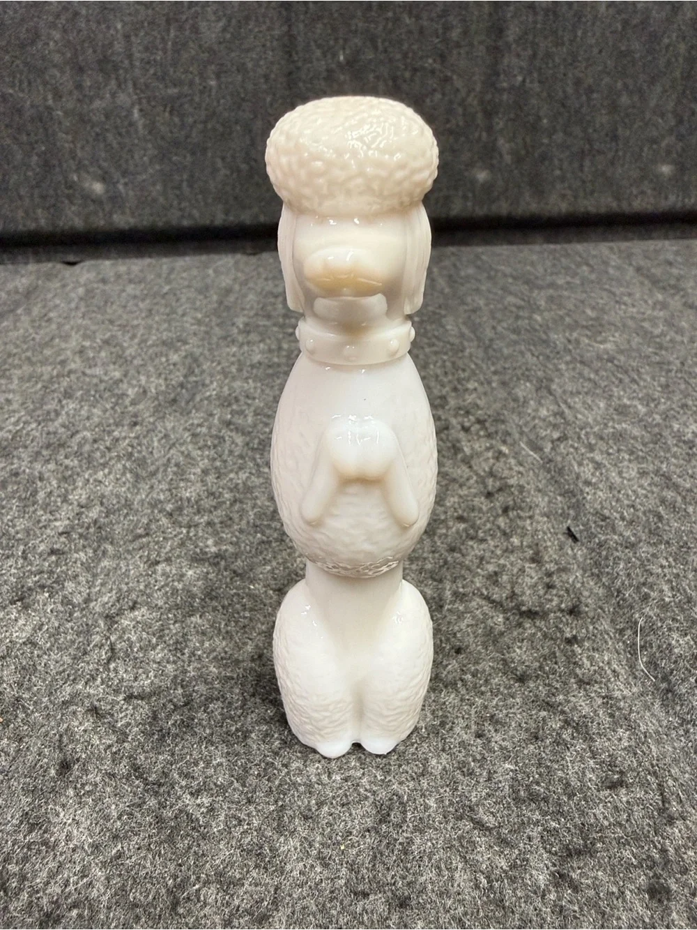 Avon White Ceramic Poodle Vase